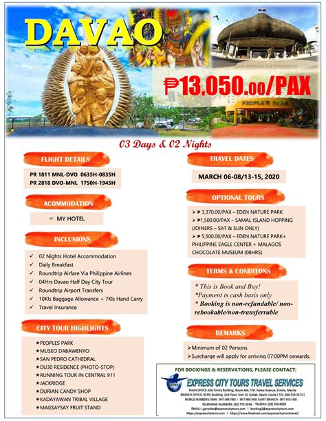 travel agency davao city|A.